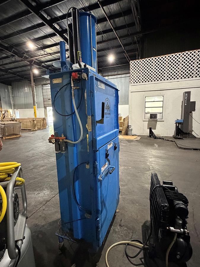 Used Mil-tek 2205 Baler with Compressor & Lifting Trolley