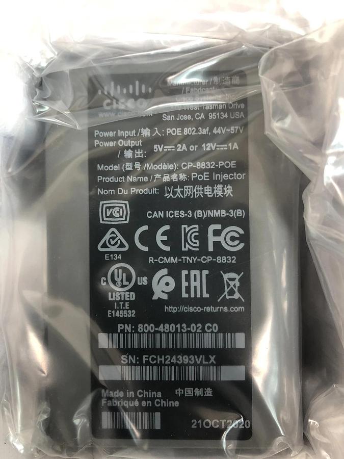 Used Cisco CP-8832-3PCC-K9 IP conference phone accessories, Open Box