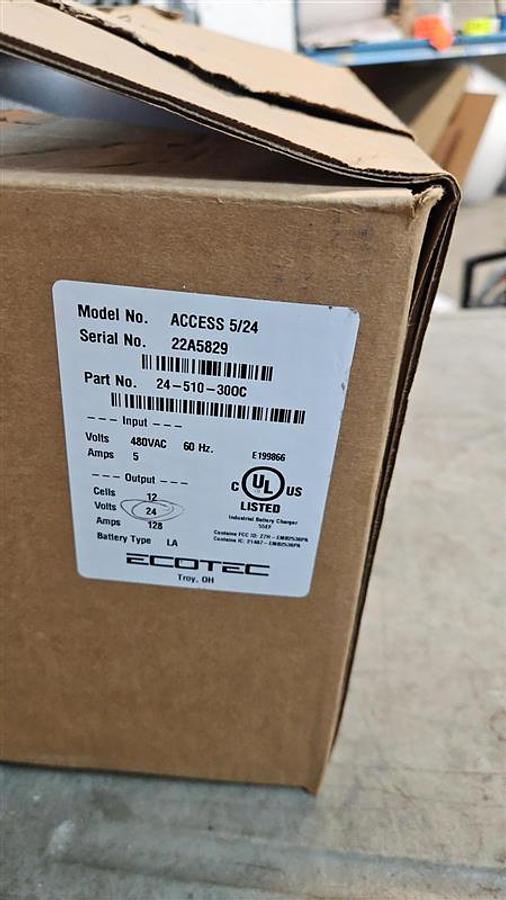 Used Ecotec ACCESS 5/24 Powerhouse  Forklift Battery Charger