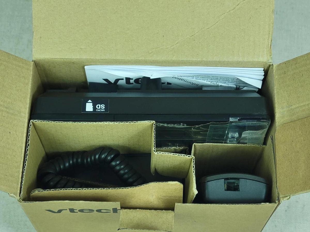 Used VTECH - ErisTerminal SIP Desktop Phone and Accessories VSP726 NEW OPEN BOX