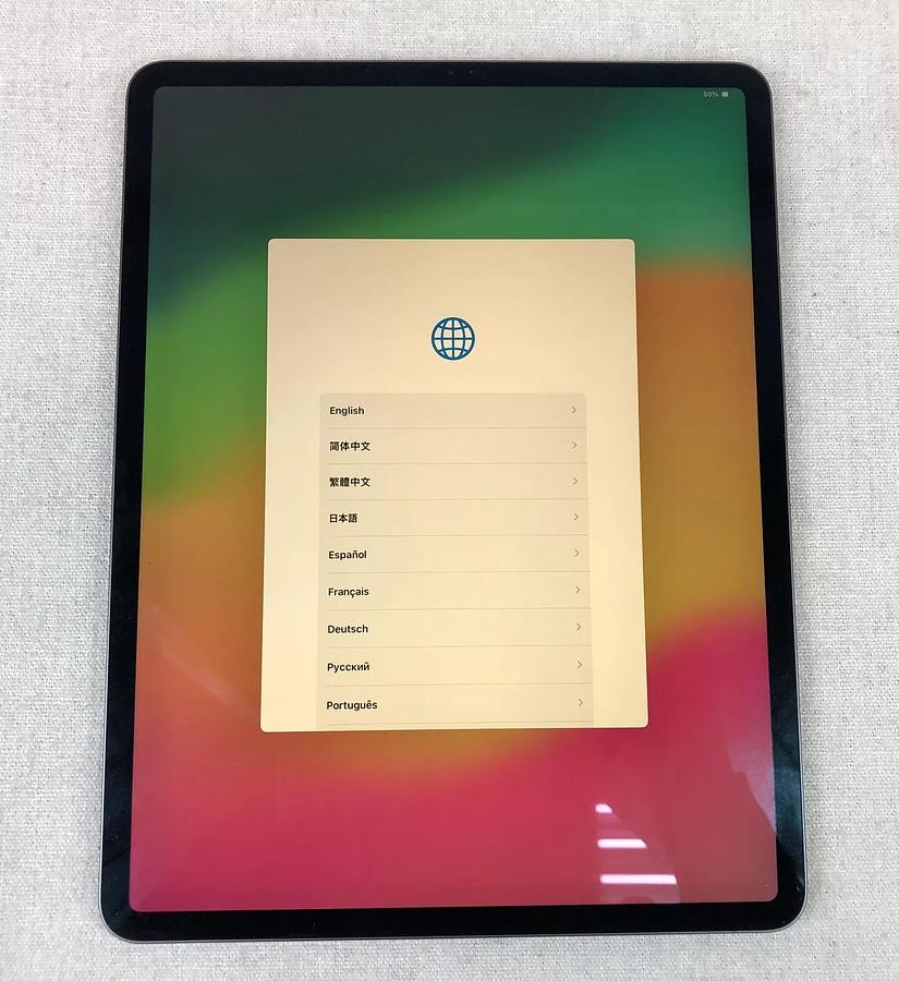 Used Apple iPad Pro 3rd Gen, Wi-Fi only, 12.9”, 4gb Ram, 64gb SSD - yellow screen