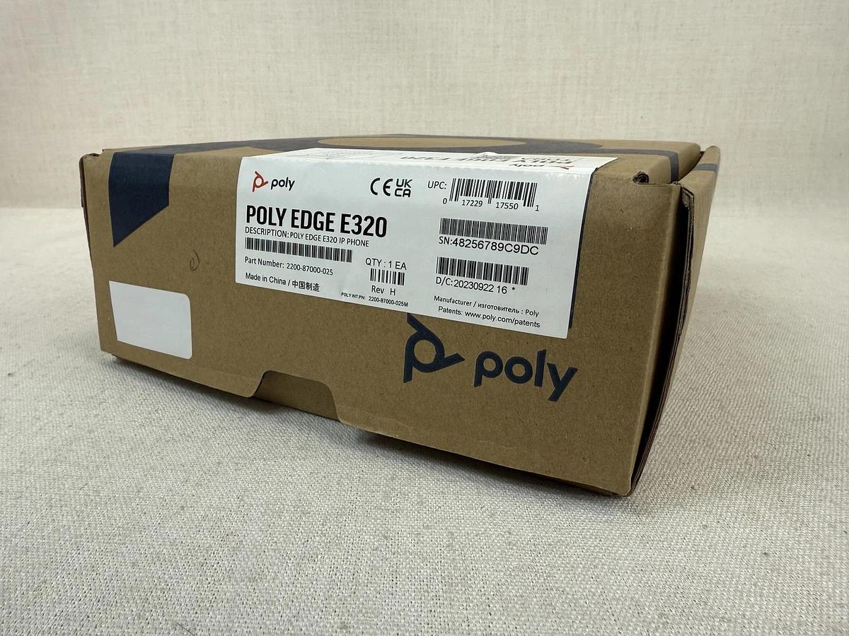 Used Poly Edge E320 Bluetooth VoIP desktop phone