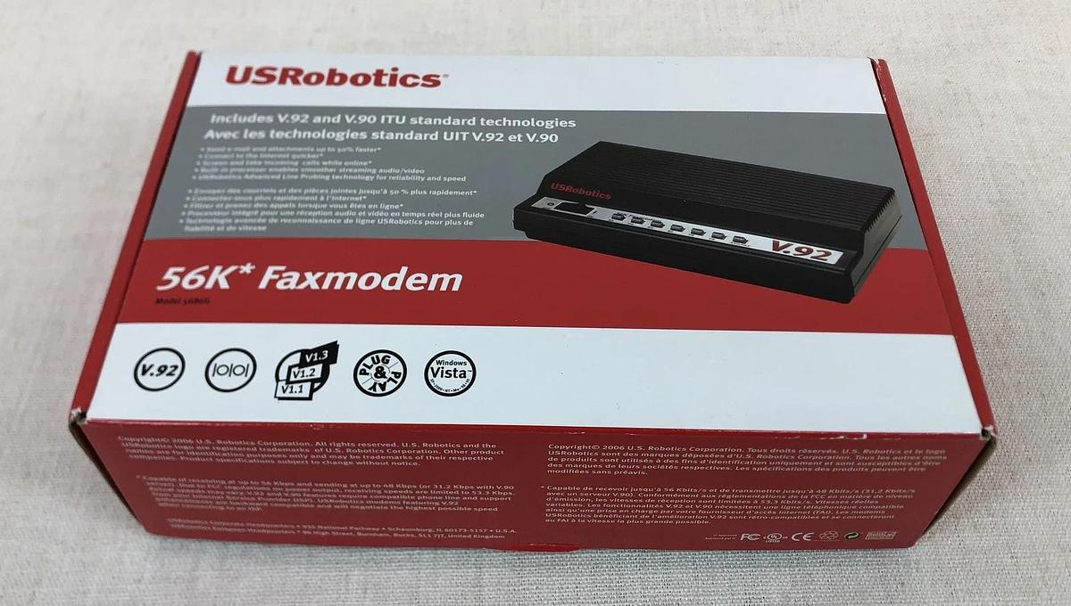 Used USRobotics USR5686G 56K External Fax Modem | V.90 and V.92 806293508687