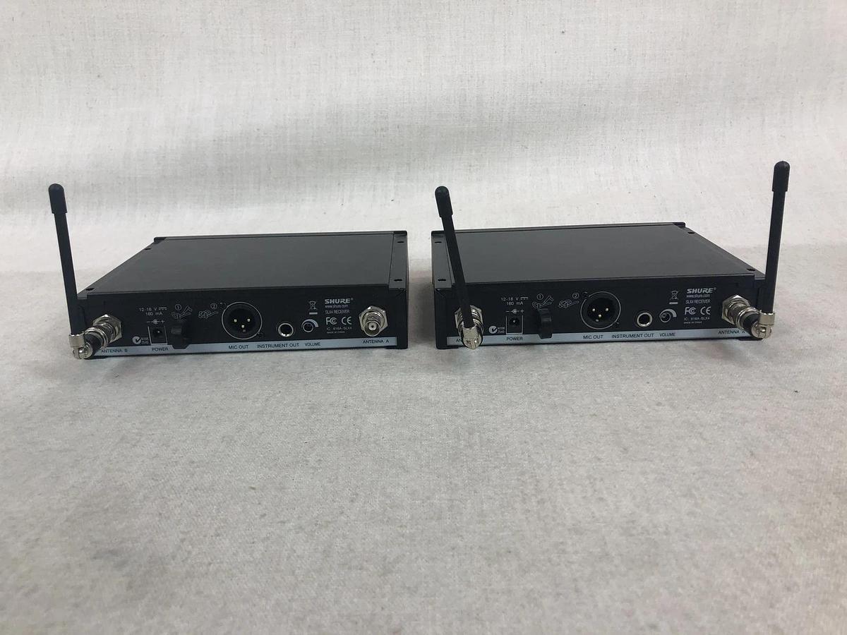 Used Pair of Shure SLX4 Wireless Receivers