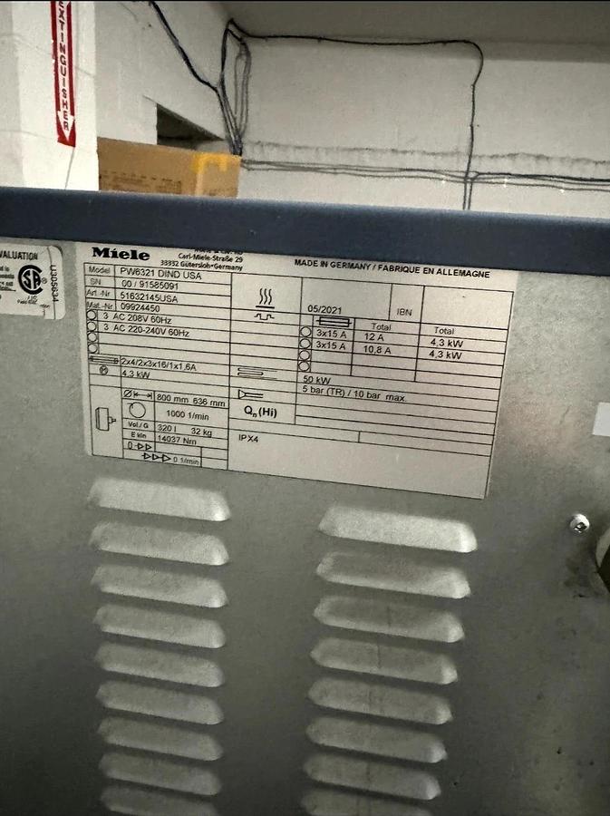 Used Meile - Industrial FIP Pretreat Washer/Dryer System