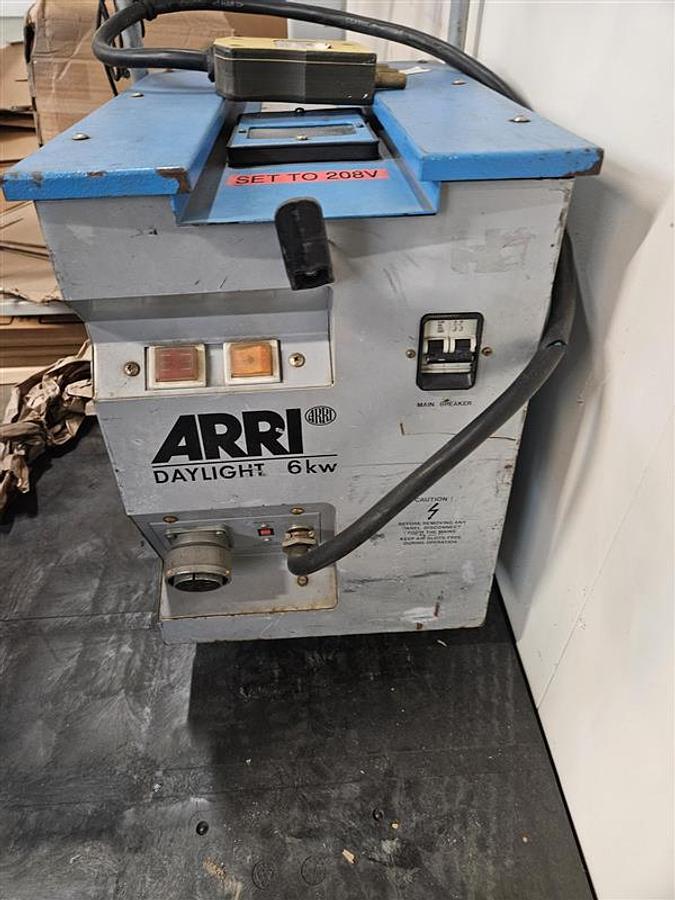 Used ARRI BCA-6000 6KW Daylight Ballast w/ Cable
