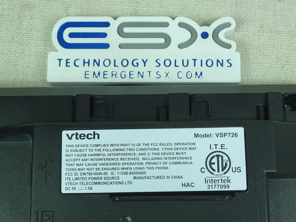 Used VTECH - ErisTerminal SIP Desktop Phone and Accessories VSP726 NEW OPEN BOX