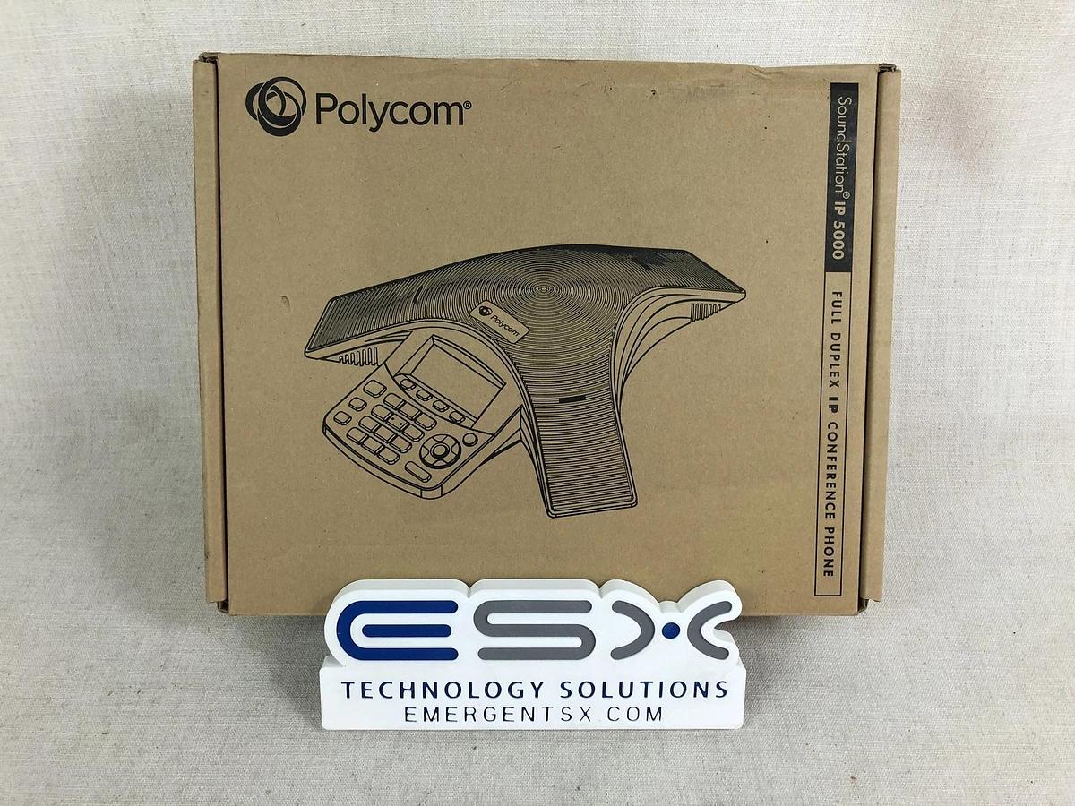 Used Polycom Soundstation IP 5000 in Factory Box POE Conference Phone 2200-30900-025 610807697541