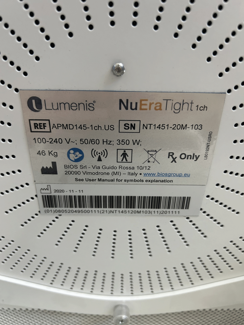 Used 2020 Lumenis NuEra Tight