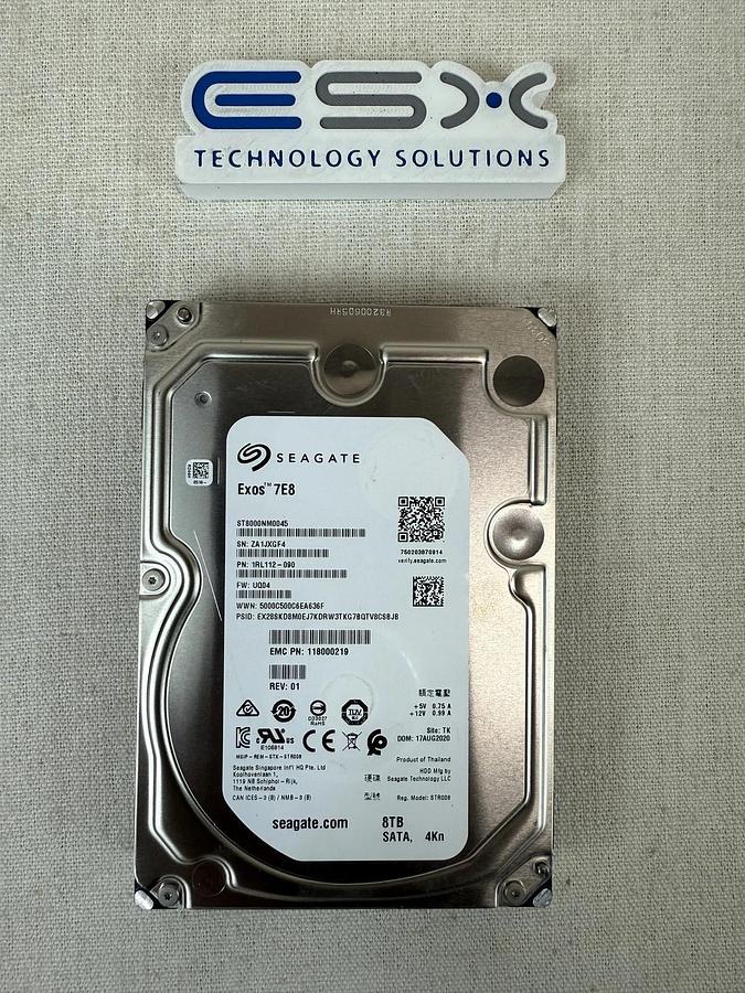 Used Seagate ST8000NM0045 8TB 6Gb/s 7.2K RPM 3.5” HDD|Isilon - 118000219