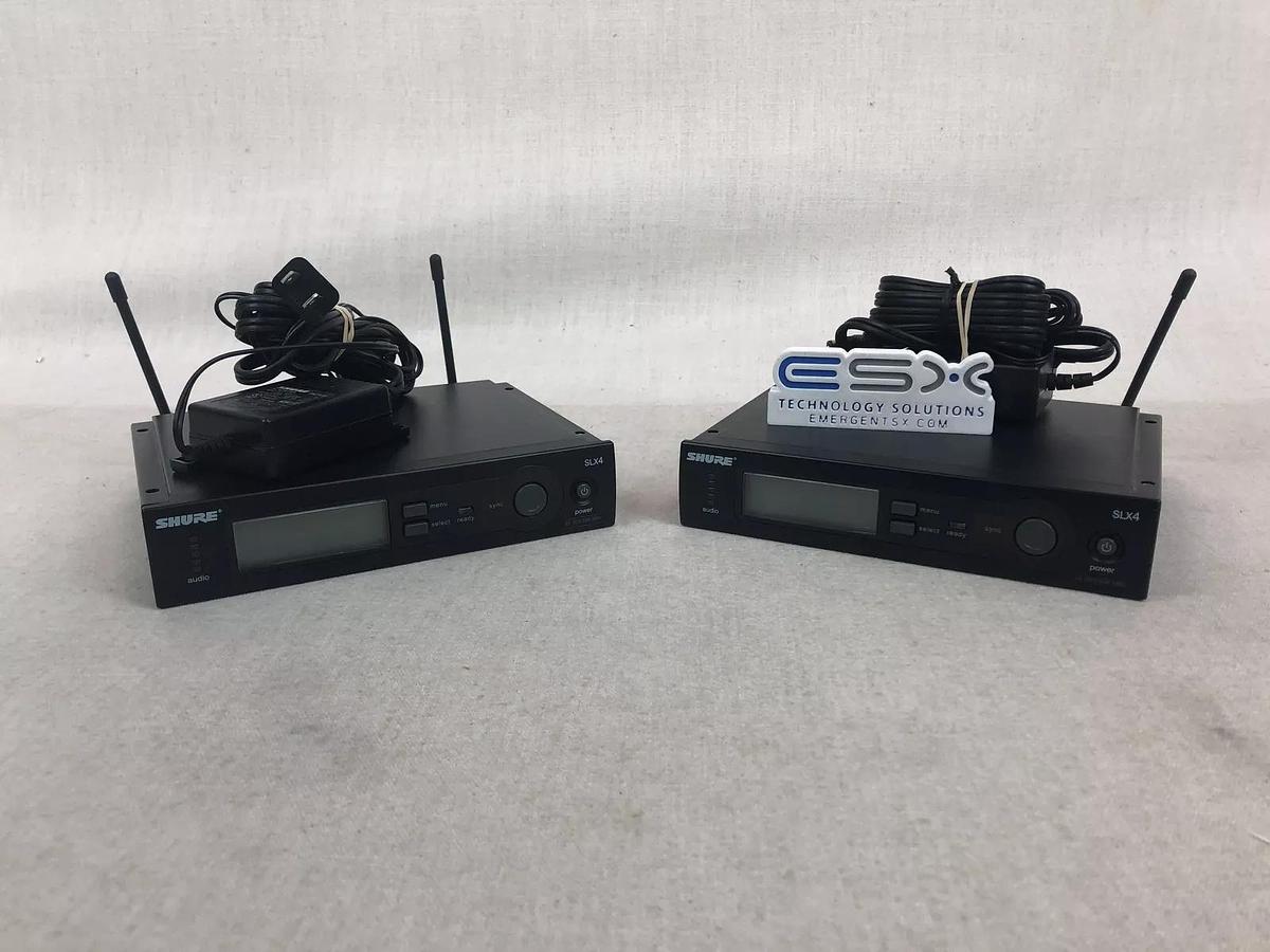 Used Pair of Shure SLX4 Wireless Receivers