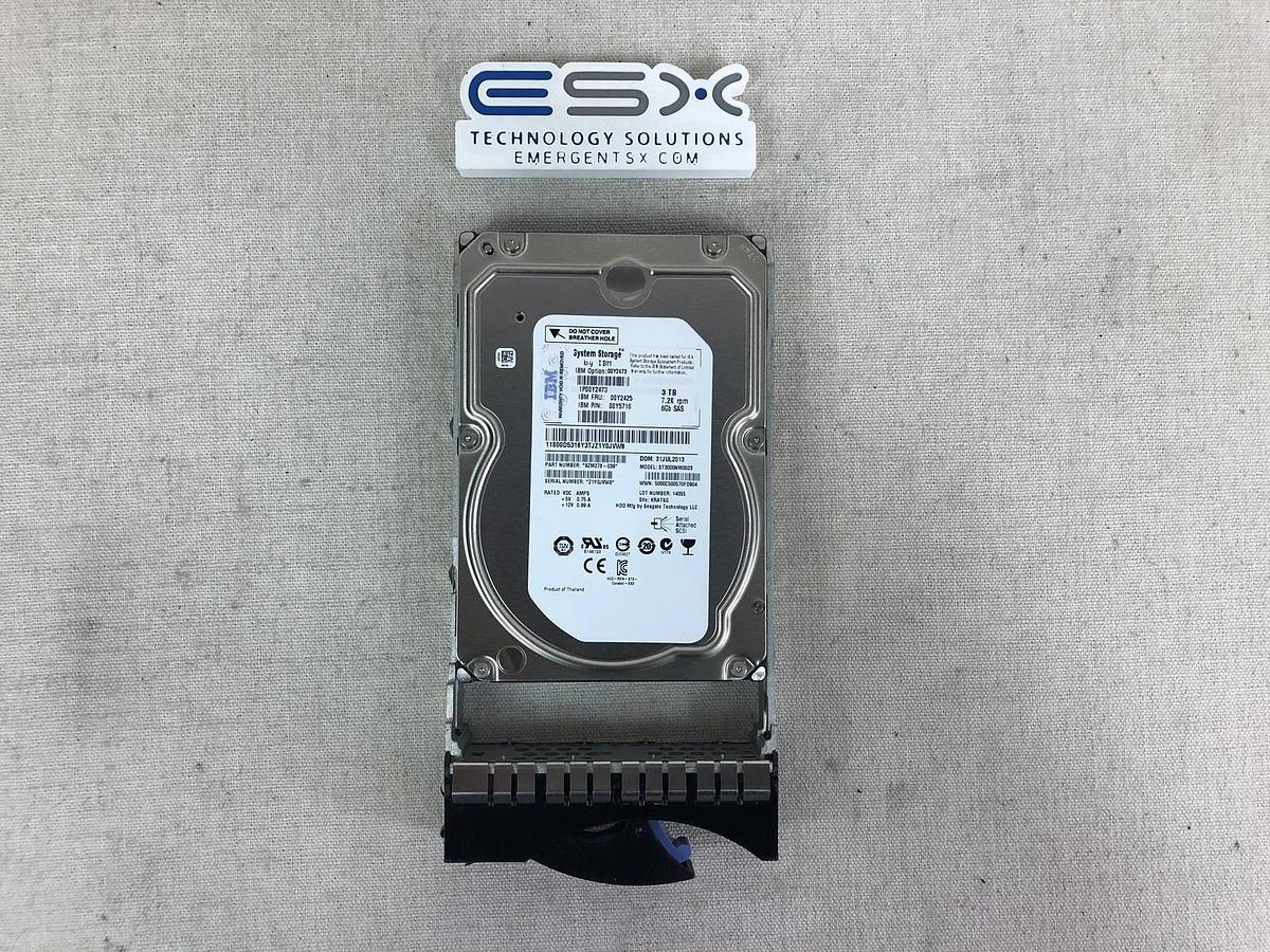 Used 00Y2425 - IBM 3TB 7.2K 6Gbps NL 3.5" SAS HDD🔥