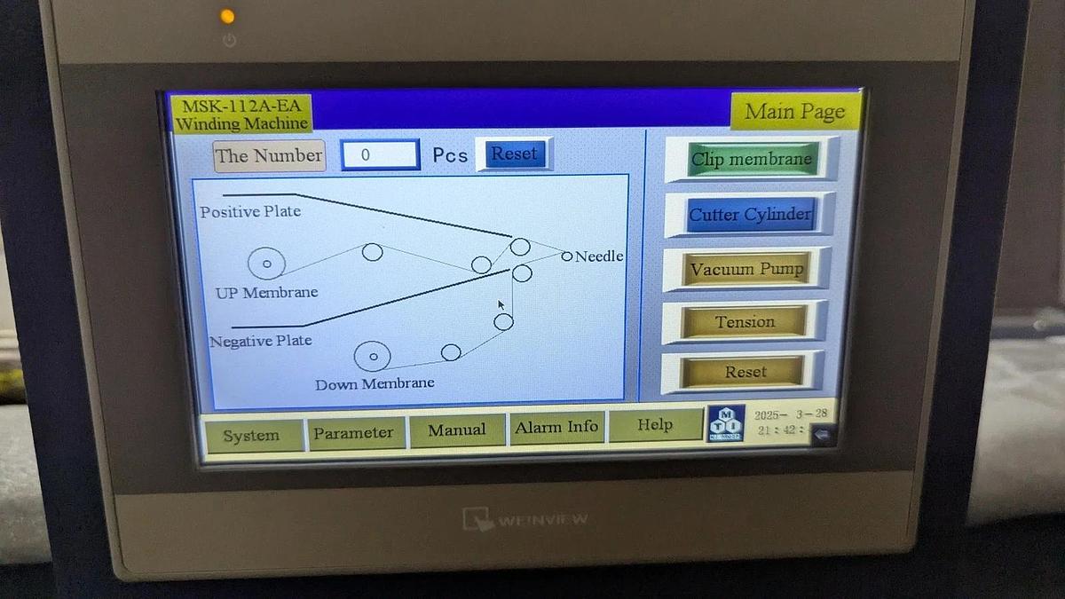 Used MTI Semi Automatic Winder
