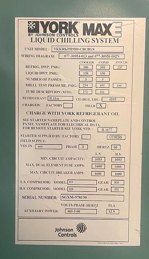 York Maxe Liquid Chiller