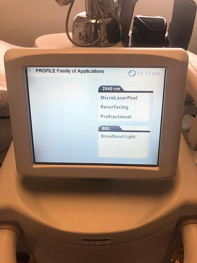 Used 2008 Sciton Profile w/ Erbium 2940 Profractional XC ,Micro LaserPeel & BBL w/ ST