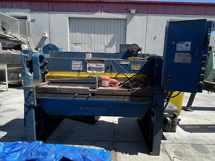 Used 10 ga. x 52" Wysong Model 1052 Power Squaring Shear