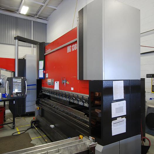 Used 146 TON X 122.4", AMADA 2015, HG1303, SERVO/HYDRAULIC CNC PRESS BRAKE