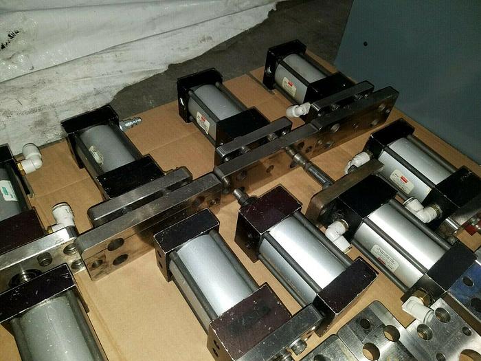 Used Dayton Speedaire Air Cylinders w/ mounting plates Pneumatic Cylinder 6X379A