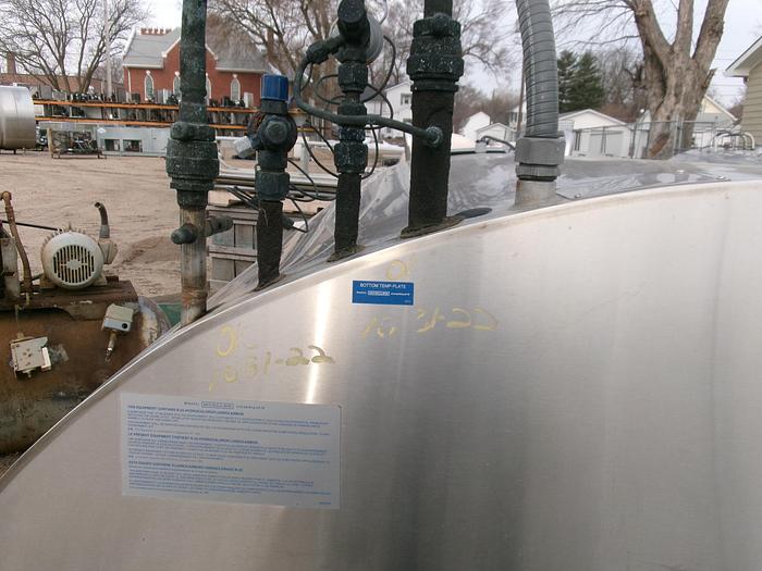 Used Mueller 1000gallon Milk Tank