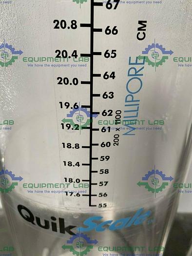 Used Millipore QuikScale 200 x 1100 Chromatography Column 33 Liter w/ Hand Pump