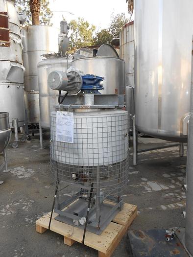 Used Tank, 55 Gallon, S/st, Jkt, Agit, 36" x 18", #S742128