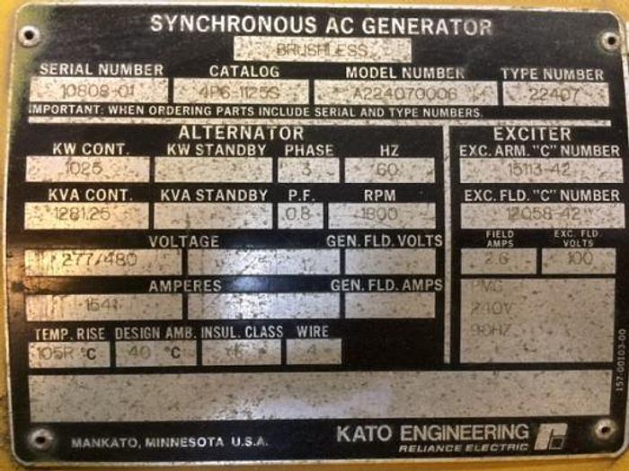 Used 1994 Caterpillar 3512 1200kW