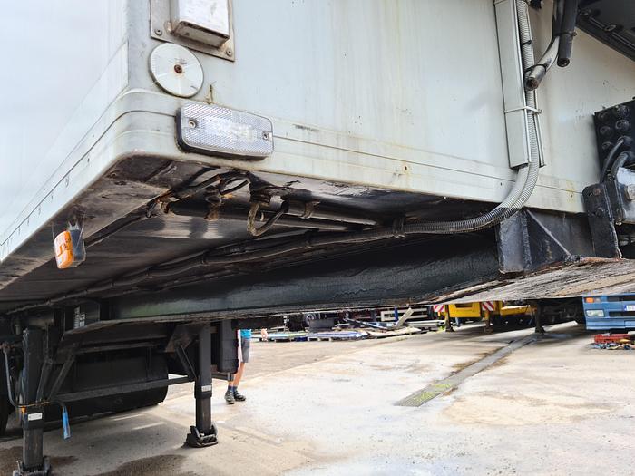 Used 2003 HFR 2 AXLE/ CITY/ FRIDGE TRAILER/ OPEN SIDE/ LOADING LIFT STEERING AXLE FRIDGE UNIT