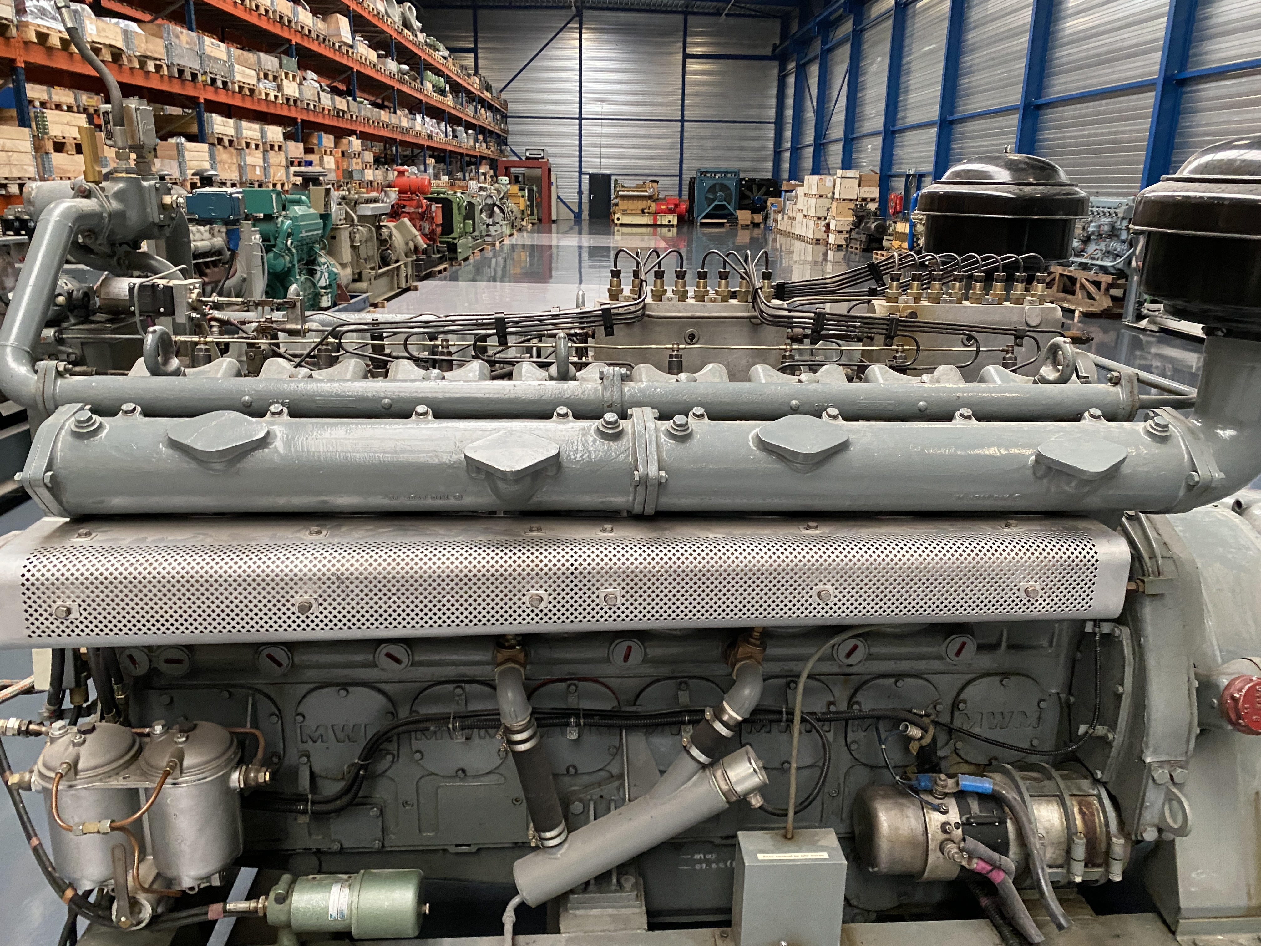 Used MWM RHS518-V16 / PILLER GEN.SET 395 KVA