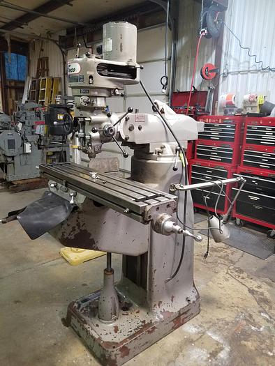 Used Enco CK-1 1/2 TM, 9" x 42", Turret Head Milling Machine, 2HP, 3PH, 208V