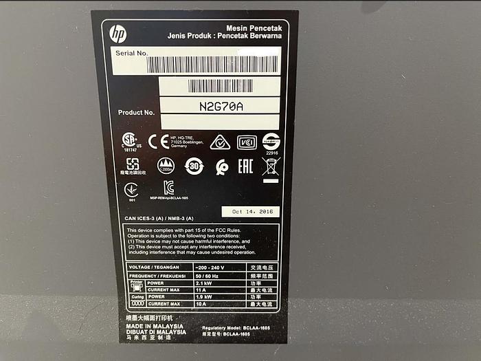 Used 2016 Hewlett-Packard L570