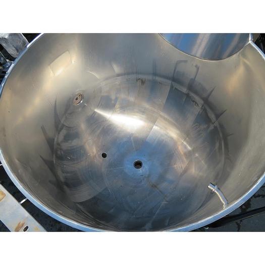 Used  CLEVELAND JC PARDO #HAMKDL- 200 GAL HORIZONTAL MIX AGITATION STATIONARY STEAM KETTLE (#776)