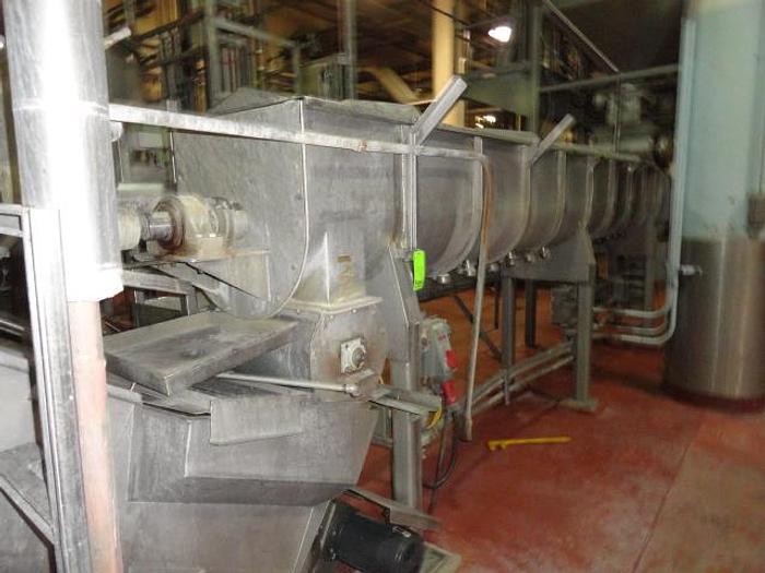 Used GEM Thermascrew Blancher; 24"Diameter x 20' Long