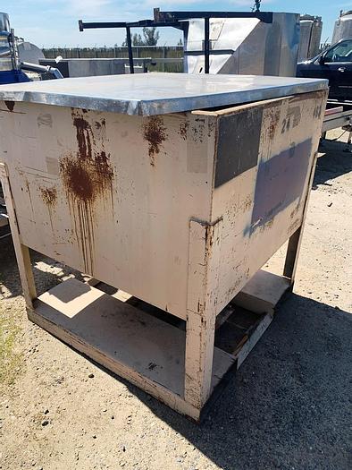 Used Bin, 50 CF, C/st, 48" x 48" x 42", Dry storage Tote, B #S743943
