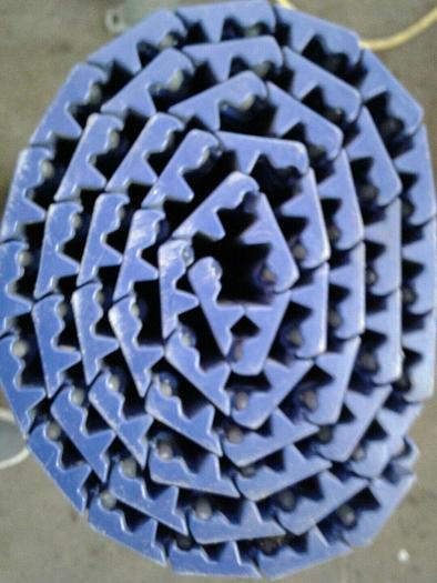 Used PLASTIC CONVEYOR BELT 40"x 4.75 feet