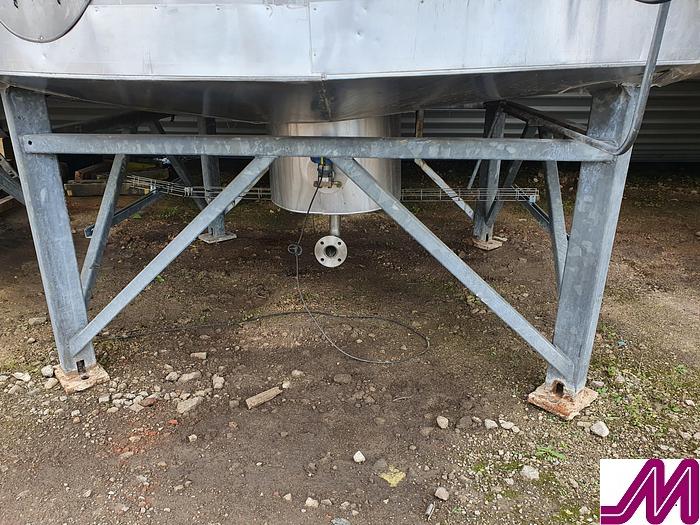 Used Meura 50,000 Litre Stainless Steel Insulated Mix Tank with Internal Coil