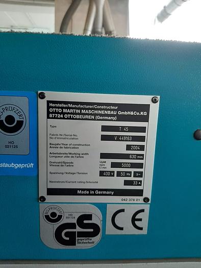 Usato 2004 Otto Martin Maschinenbau Gmbh T45