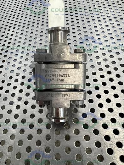 Used SVF -F. C. I.  SB79999ATTR Ball Valve w/ 3/4" Sanitary Fitting