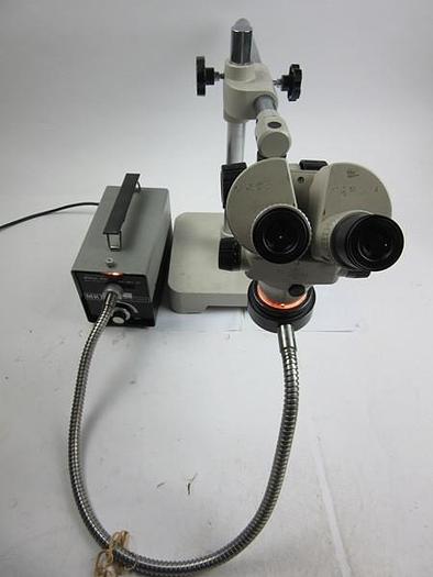 Used Nikon Microscope with fibre light
