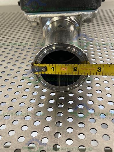 Used ITT Pure-Flo  2-316L-RA20MAX-CWP150 3 Way Diaphragm Valve w/ 2" Sanitary Fitting