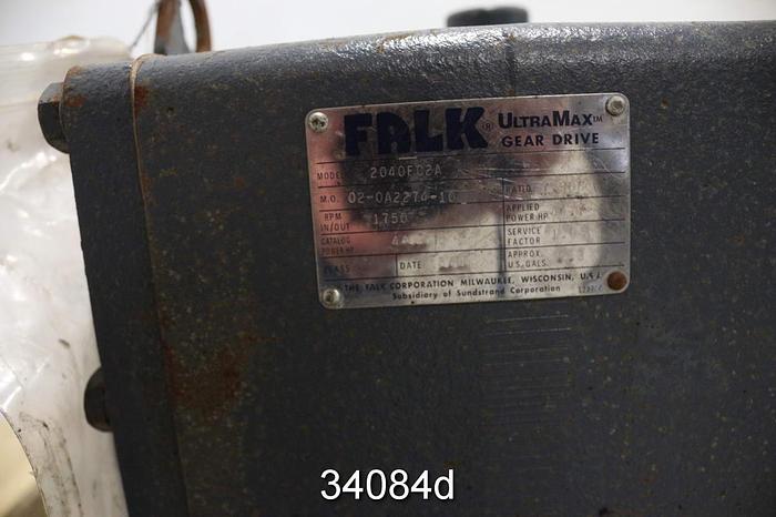 Used Falk 2040FC2A Gear Box, Ratio 7.368/1 #34084