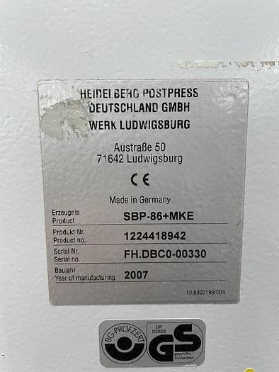 Gebraucht 2007 Heidelberg Stahlfolder SBP 86 MKE