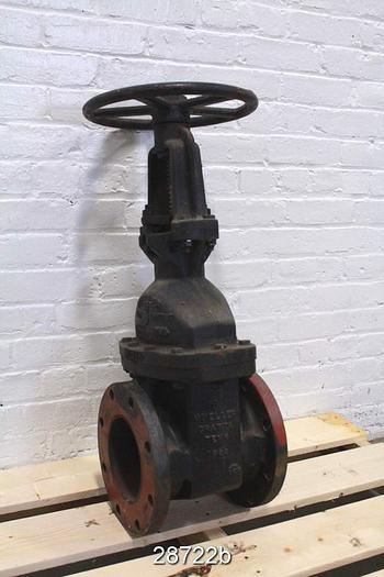 Used Mueller  6" Outside Stem And Yoke Hand Operated Knife Gate Valve #28722