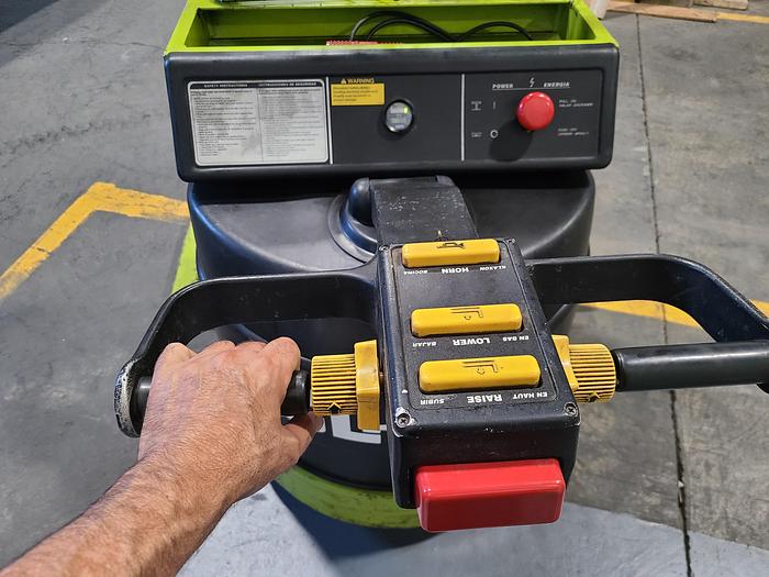 Used Clark 1500 Lb Pallet Jack Fork Lift Model CSM7 Lift Height 88" Power Lift & Power Drive