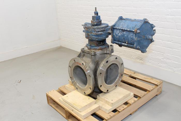 Used Dezurik 8" 3-way Air Operated Valve #43970