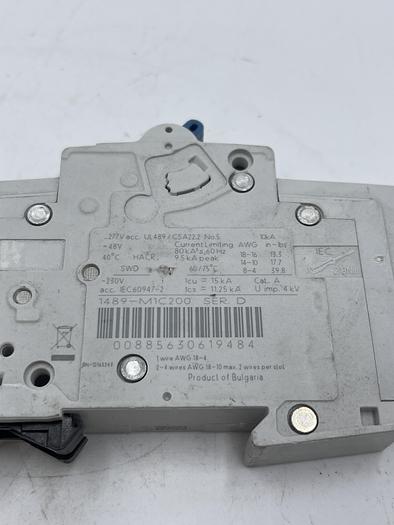 Used Allen-Bradley 1489-M1C200 Ser D 