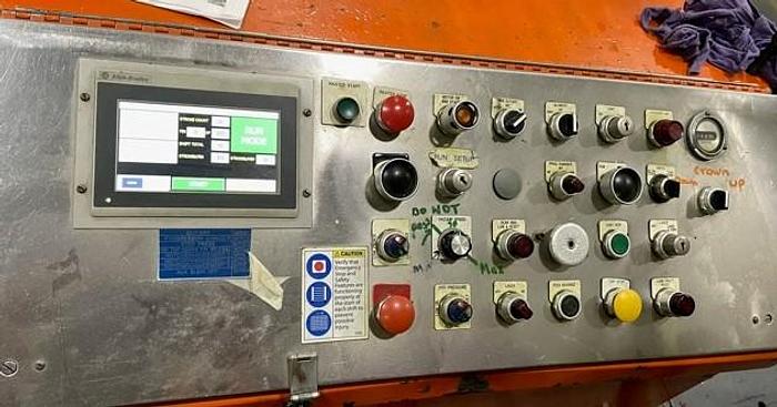 Used Burr Oak Fin Press Line Model FP-3-54