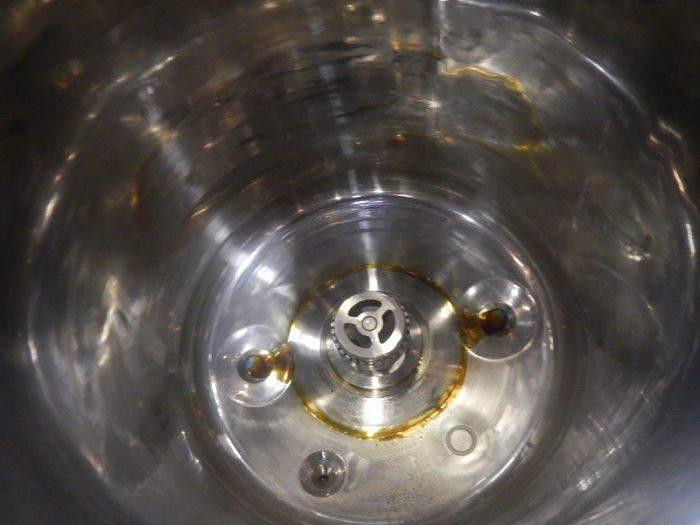 Used 40 GALLON (150 LITER) OLSA VACUUM HOMOGENIZER MIXER - 316L S/S - JACKETED