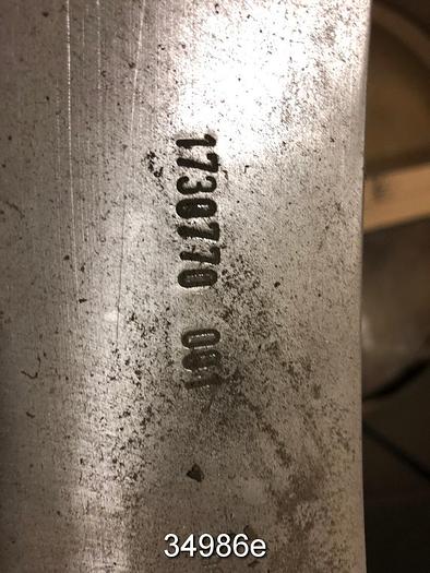 Used Black Clawson 60NP60 Low Pulse Pressure Screen Basket, .012" Slots #34986