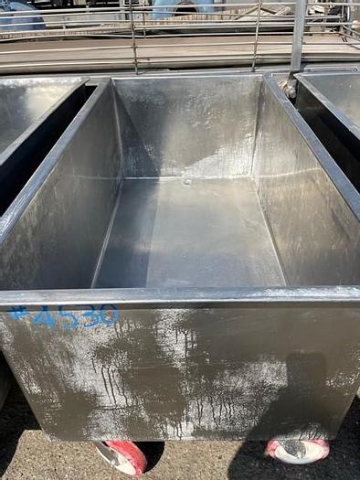 Used Stainless Steel 212 Gallon Meat Cart / Portable Tank