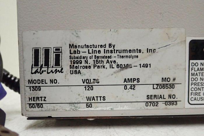 Used Lab-Line Model 1309 Laboratory Orbital Rotator Shaker Mixer